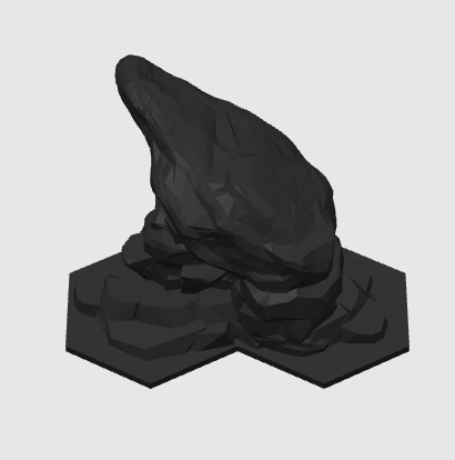 Borderlands: Mister Torgue's Arena of Badassery - 1 Piece Individual, 3 Multi-Hexatile Mountain Shape.