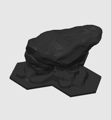 Borderlands: Mister Torgue's Arena of Badassery - 1 Piece Individual, 3 Multi-Hexatile Mountain Shape.