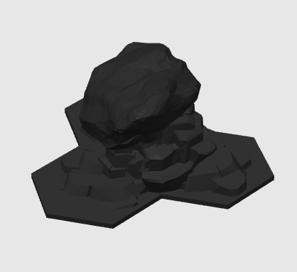 Borderlands: Mister Torgue's Arena of Badassery - 1 Piece Individual, 3 Multi-Hexatile Mountain Shape.