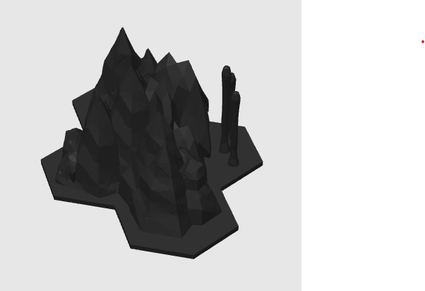 Borderlands: Mister Torgue's Arena of Badassery - 1 Piece Individual, 4 Multi-Hexatile Mountain Shape.