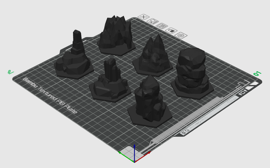 Borderlands: Mister Torgue's Arena of Badassery - 1 Piece Individual, Hexatile Mountain Shapes.