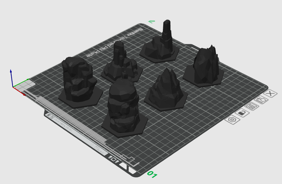 Borderlands: Mister Torgue's Arena of Badassery - 1 Piece Individual, Hexatile Mountain Shapes.