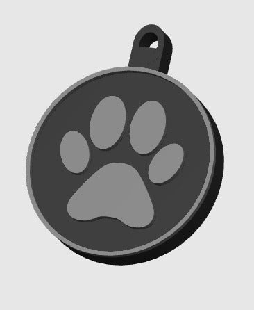 Round 30x5mm NFC - Cat/ Dog ID Collar Tag.