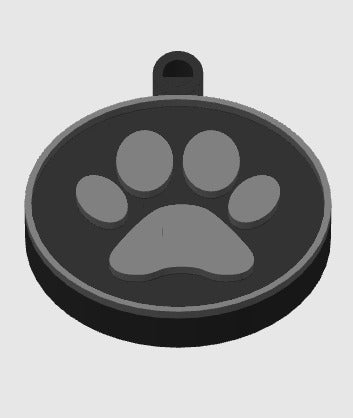 Round 30x5mm NFC - Cat/ Dog ID Collar Tag.