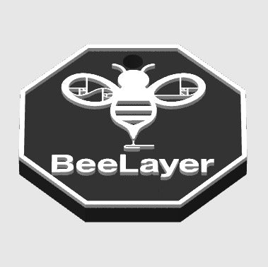 Octagon 45x5mm NFC - Social Media Link Keychain.