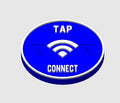 Round 45x5mm NFC - WiFi Connect Tag.